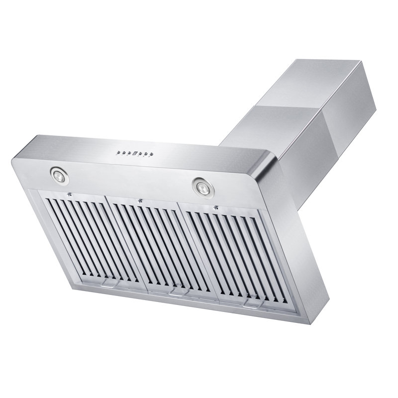 30" KF 400 CFM Convertible Wall Mount Range Hood, Stainless Steel, 36"