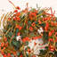 Couronne de fleurs artificielle 26 po