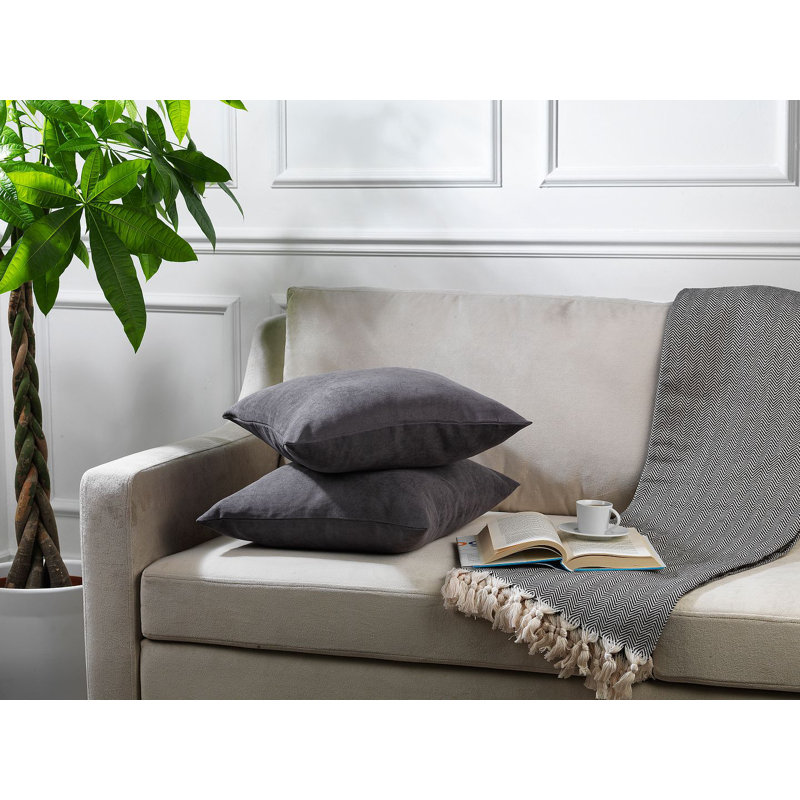 Indoor / Outdoor Square Scatter Cushion Cover, 30 x 30cm, Grey