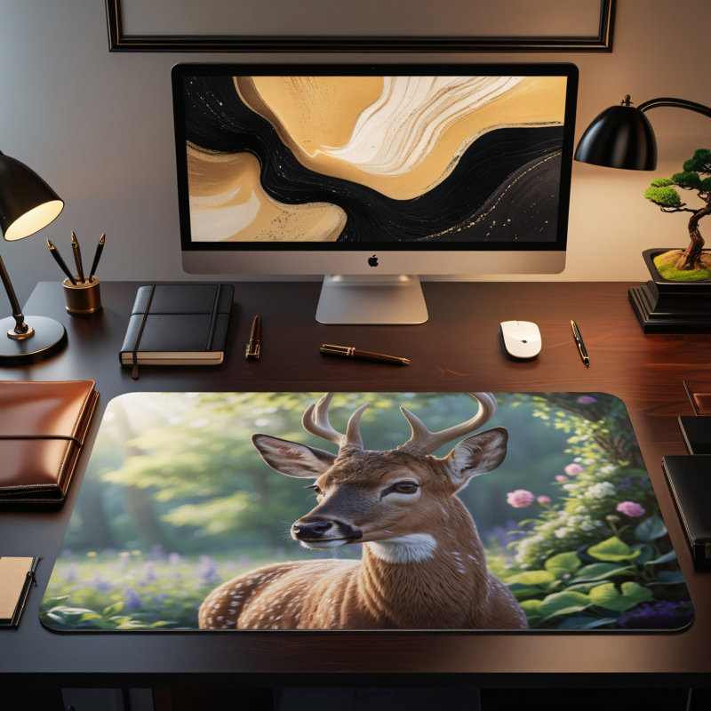Polyester Desk Pad, 14.4x12.1