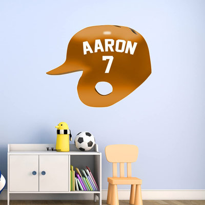 Adhésif décoratif casque de baseball