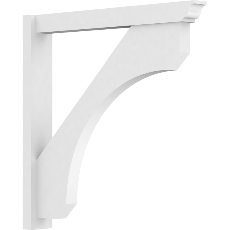 H 5 po x l 36 po x P 36 po H de style architectural en PVC avec extrémités traditionnelles, L 5 po, H 36 po x P 36 po