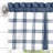 Plaid Tailored 56'' W Window Valance in