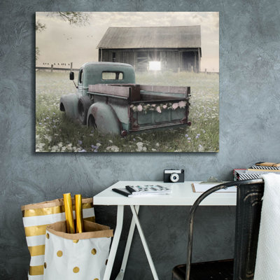  «The Old Ride» par Lori Deiter, art mural sur toile, 34 po x 26 po