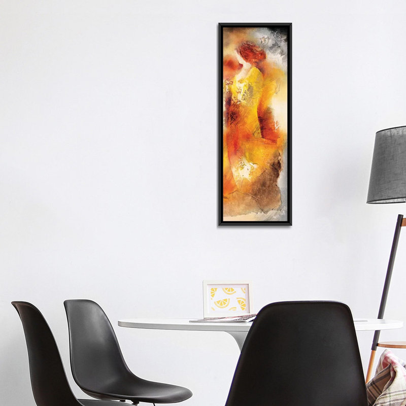 « réunion sur toile iii », reproduction sur toile, H 36 po x l 12 po x P 1,5 po, Toile avec cadre noir