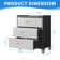 29.5'' W Metal Garage Tool Storage Cabinet with Wheels and 3 Drawers.