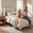 Janine Corduroy Upholstered Wingback Bed with Slat Kit and Solid and Manufactured Wood Frame-755779366-749801282