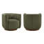Ensemble de 2 fauteuils pivotants Becki Owens for-580110342