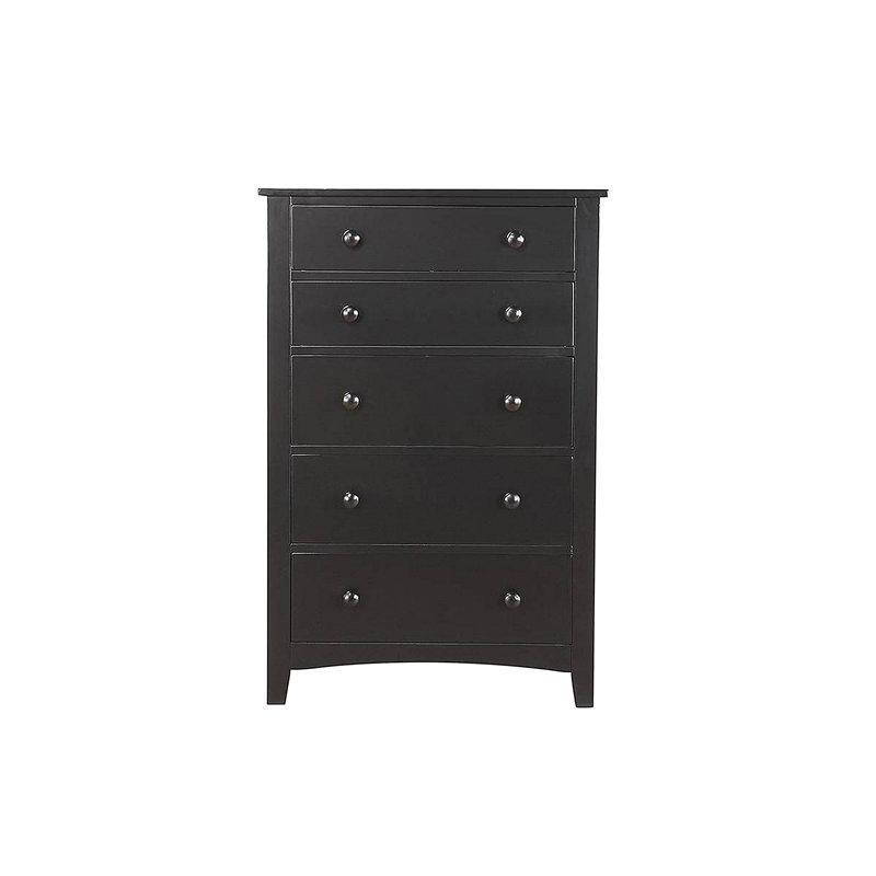 Commode 1 pièce 1 tiroir 5 pièces, Noir