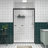 44 - 48" Adjustable Width Aluminum Frame Double Sliding Shower Door With Mute Rollers, Reversible Installation Feature