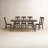 Acker Extendable Pine Solid Wood Dining Set-782703816