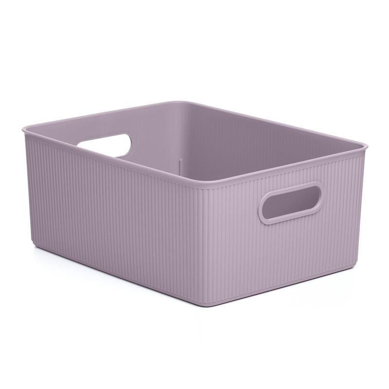 Cube en plastique, Lilas, H 6,25 po x l 15 po x P 12 po