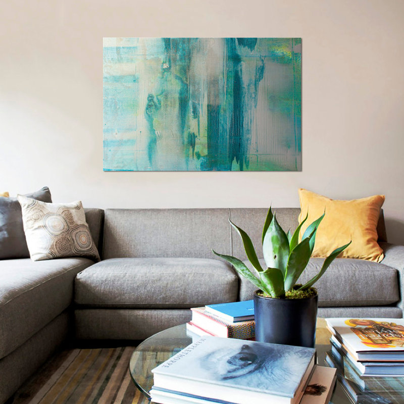 « water works », reproduction sur toile, H 18 po x l 26 po x P 1,5 po, Pas de tapis, Toile tendue