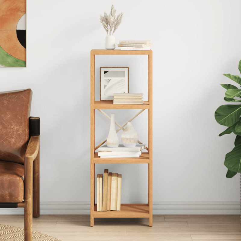 Braylene 112cm H x 40cm W Solid Wood Etagere Bookcase