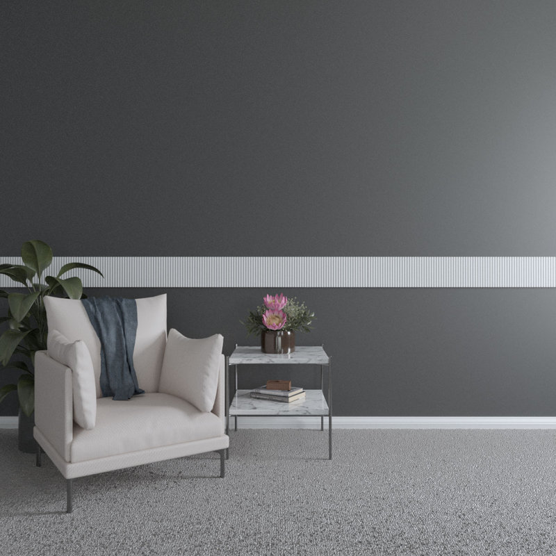 94.5 in Gray Primed Polyurethane Panel Moulding