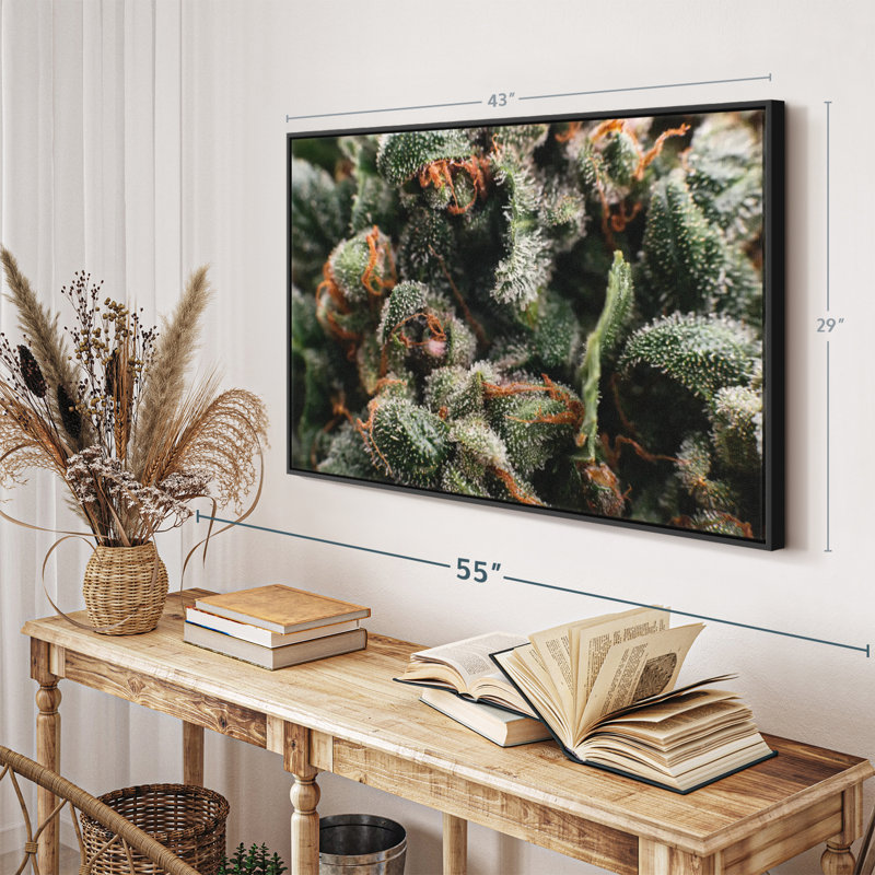 Reproduction sur toile de trichomes glandulaires, H 29 po x l 43 po