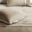 Édredon en faux suède brun clair 7 pièces - Draps de chambre inspirés d'une cabane-124917998-124917997
