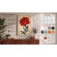 Crimson Carnation Study Botanical - Wrapped Canvas-545303463-545303456
