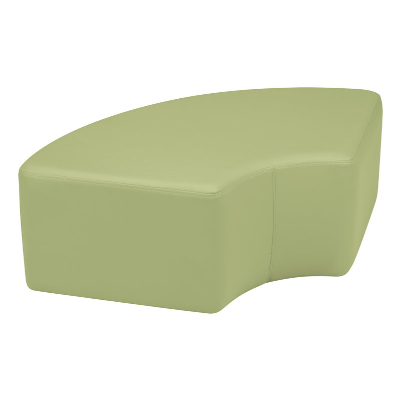 Tabouret de quart de salle à manger modulaire de Learniture, Vert fougère, H 12 po x l 37 po x P 27 po, Non