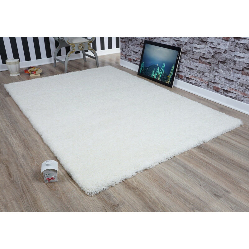 Sammy-Jo Solid Colour Shag Area Rug, Rectangle 120 x 170cm