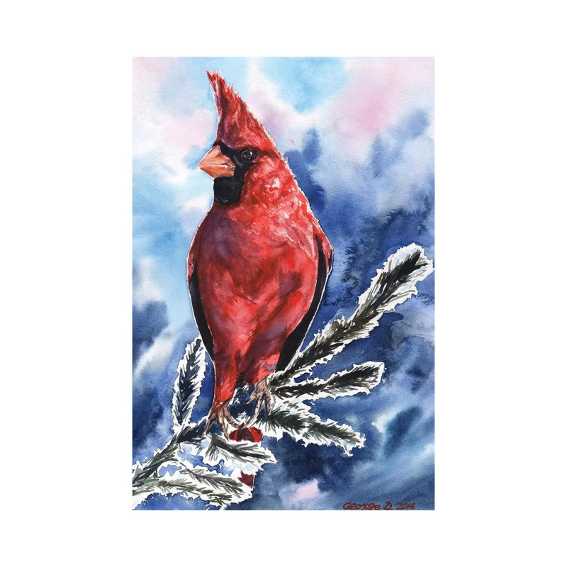 Cardinal by George Dyachenko - Wrapped Canvas Gallery-Wrapped Canvas Giclée, 66.04 cm H x 45.72 cm W