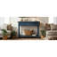 Console bleu marine foncé, design d'inspiration vintage, deux tiroirs spacieux, rangement, tablette inférieure, idéale pour exposer vos objets, en pin massif, fini lisse, coloris bleu marine, style traditionnel.