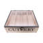 Wood Rectangle Utensil Storage Set