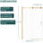Space - Saving, Single Slide Bathroom Door, 48" 48.8", 8mm Tempered Glass, Gold Frame, Rust 48"w X 76"h Shower 304 Stainless Steel Reversible Left Right, Water Screen, Slip
