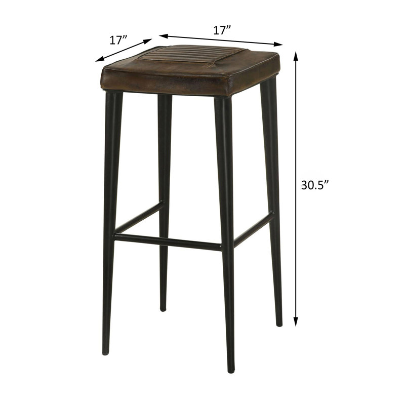 Tabourets rembourrés Pedrotti, H 30,5 po x l 17 po x P 17 po