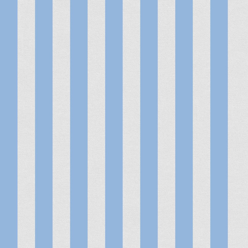 Coussin intérieur / extérieur Amala Sunbrella®, Blanc / rayures bleu clair