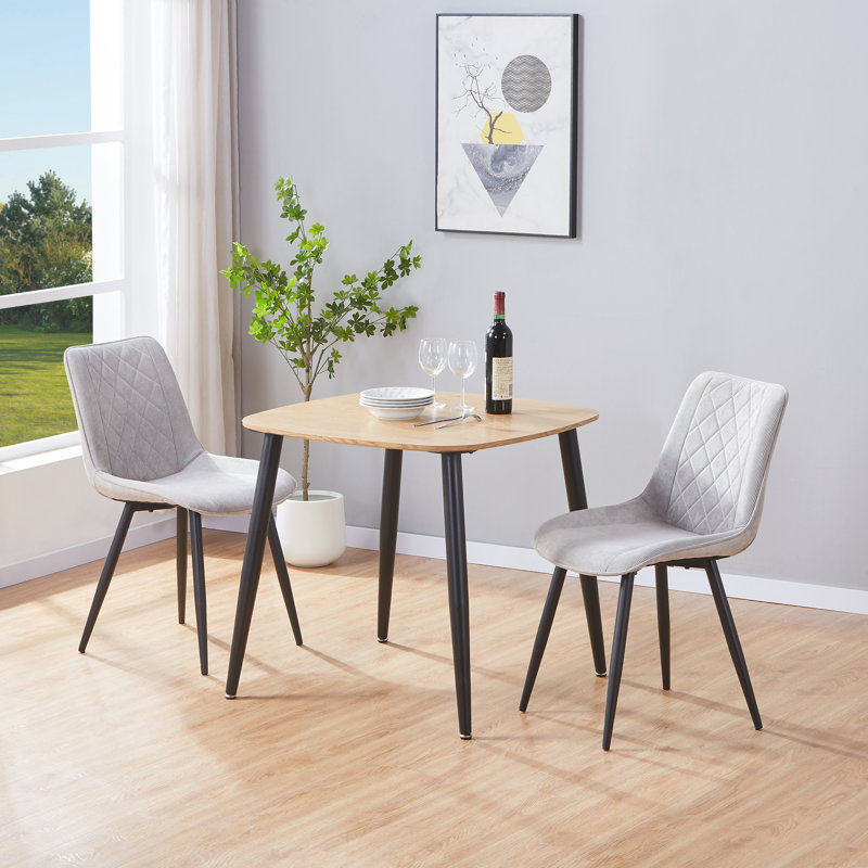 Vitela Square 80cm x 80cm Dining  Kitchen Table, Light Oak