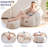 Giant Corduroy Bean Bag Chair With Ottoman Pumpkin-shaped Bean Bag Sofa With Footstool-1869910531