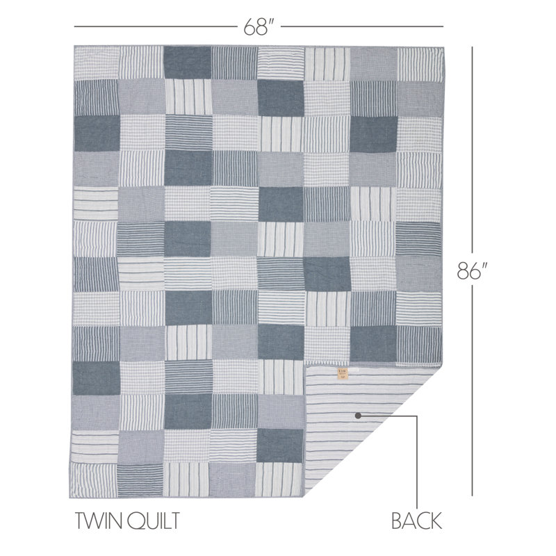Sawyer Mill Farmhouse / Country Cotton Patchwork Quilt