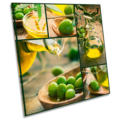 Dellaposta Olives Kitchen Food Drink - Wrapped Canvas Print