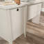 Bureau en L avec surface spacieuse et rangement, durable pour un usage à domicile polyvalent
