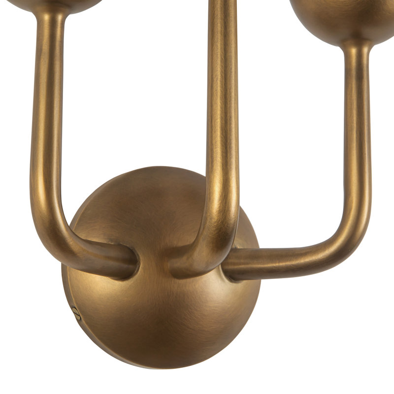 Spade 11-in Vintage Brass dimmable LED Wall/Vanity Light, Antique Brass
