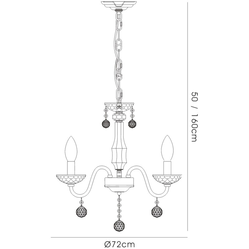 8 - Light Candle Style Chandelier