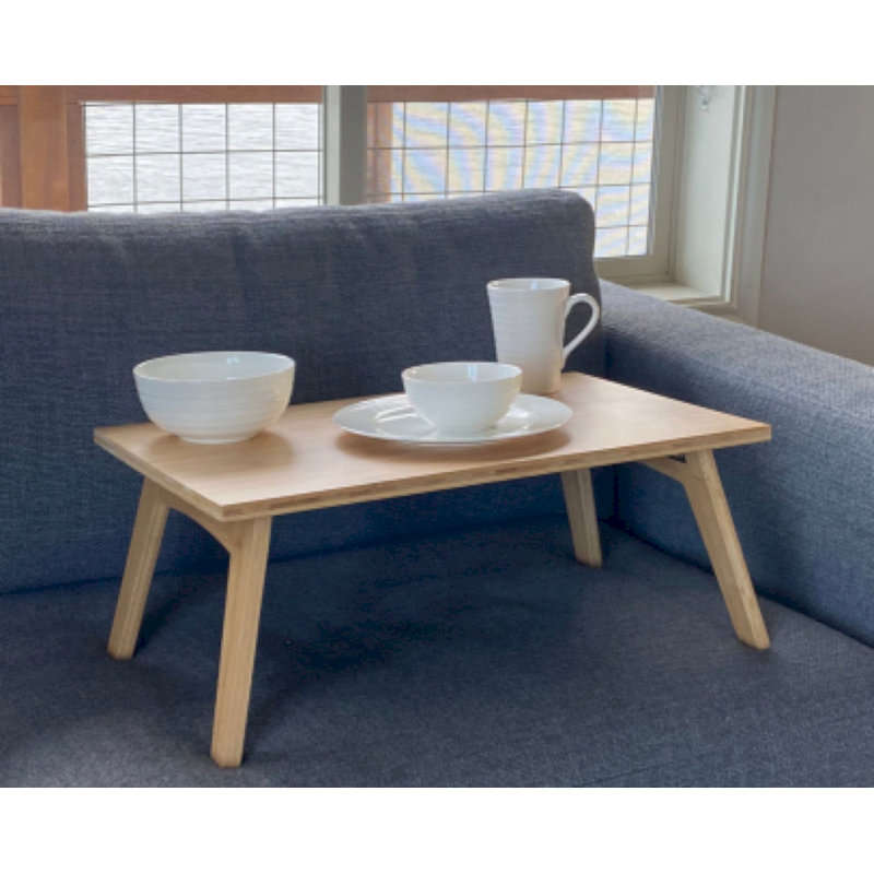 Solid Bamboo Snap Laptop Bed Tray