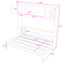 Lit escamotable double en bois avec armoires supérieures, conception pliable-945610500-945610503