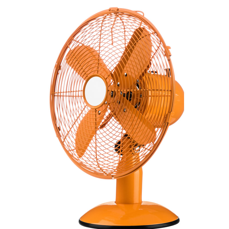Oscillating Table Fan, Orange