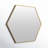 Sabine Metal Hexagon Wall Mirror-1034813054-1034812993