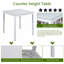 Table carrée à hauteur de comptoir pour 4 personnes