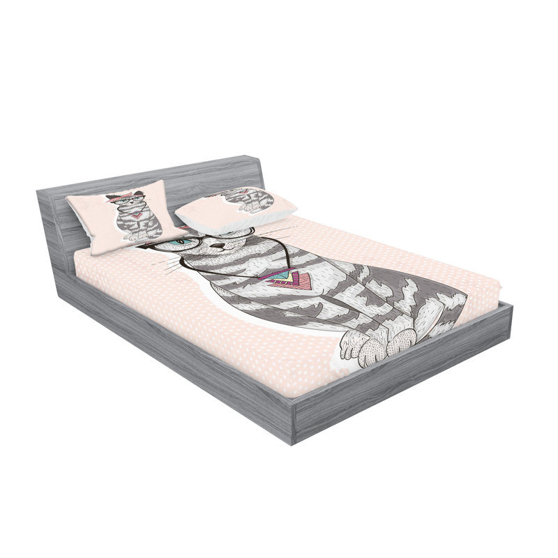 Drap-housse pour chat Ambesonne, Ensemble de draps pour très grand lit californien