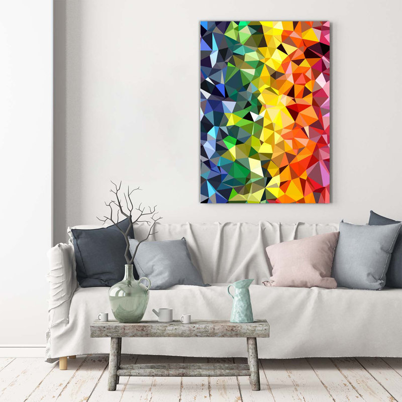 Geometric Background - Wrapped Canvas Print