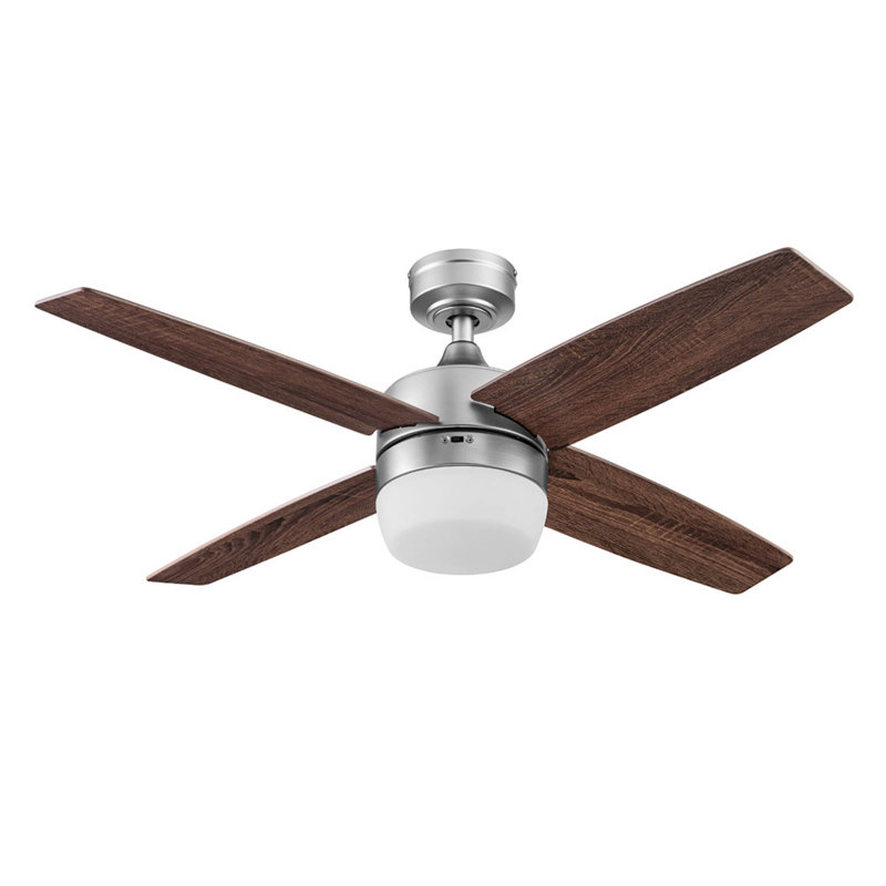 Frittelli 44'' Ceiling Fan with LED Lights and Remote Included, Pewter