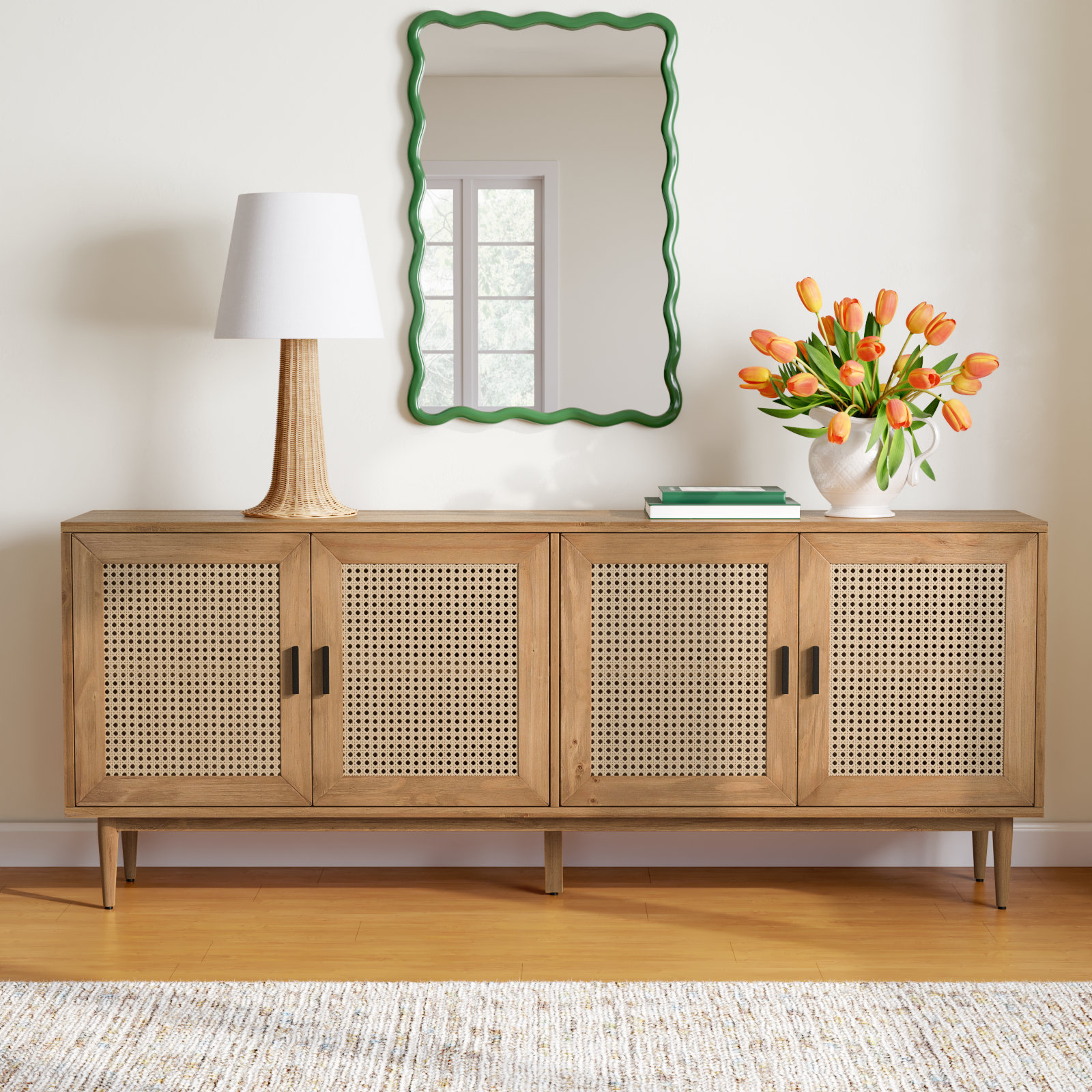 Genie 80'' Sideboard, Natural Brown