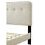 Grand lit tapissier dans une boîte, charge, capitonnage, 86,27 po Profondeur, largeur de 64,21 po, hauteur de 41,86 po et poids de 72,57 lb, tête de lit en tissu