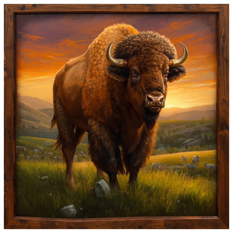 Housses de couette Bison In Grassland, Queen