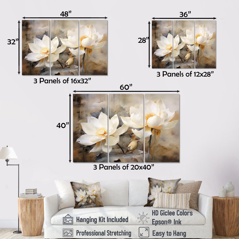 Ensemble de salon Lotus Exquiste Country Charm - Lotus, H 32 po x l 48 po x P 1 po
