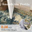 Tapis lavable à motif floral bleu / vert / brun avec envers antidérapant Rylee-427992428